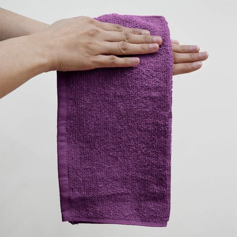 DAN RIVER 100% Cotton Washcloths 24 Pack Premium Quality Face and Body Cloth, Quick Dry Essential Towels for Bathroom, Hand, Kitchen & Cleaning, Baby Washcloths | 12X12 in | 400 GSM | Purple