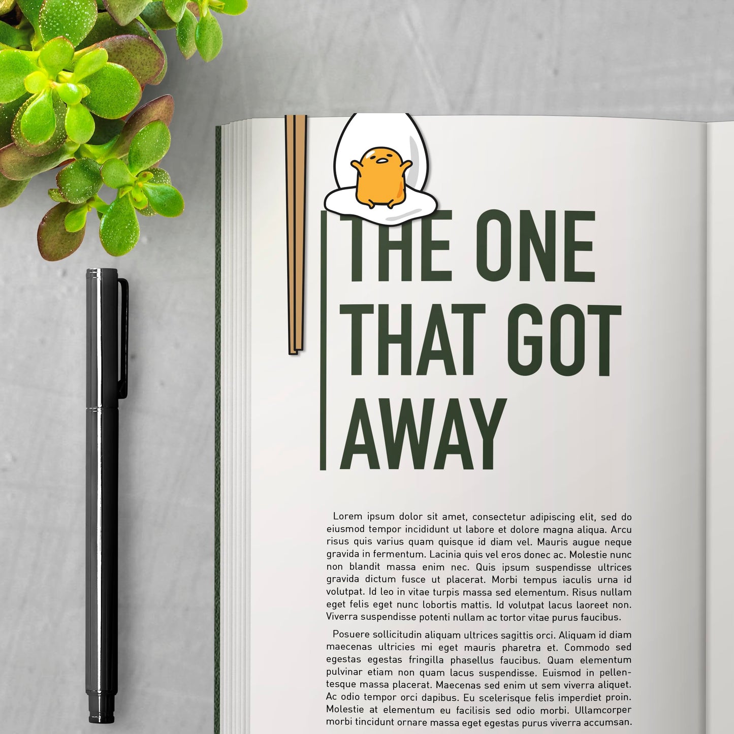 Gudetama Magnetic Page Clips (6-Pack) Stationery