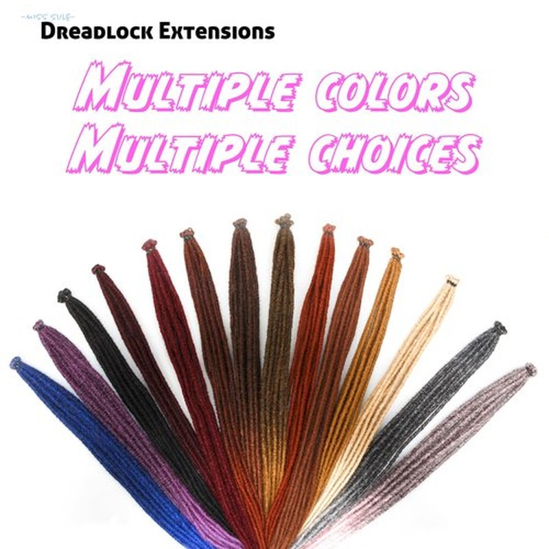 24 Inches Single Ended Dreadlock Extensions for Women(0.6 cm Width,50 Strands-Natural Brown),Faux Locs Crochet Hair,Soft Synthetic Loc Extensions(24"-5 Packs,30#)