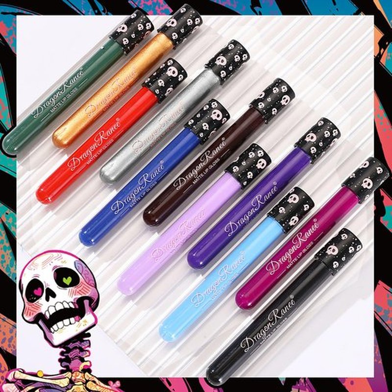 Easilydays Marsala Liquid Lipstick Long Lasting for Women, Matte Velvet Lip Gloss Superstay Intense Color Non-Stick Smudge-Proof & Waterproof Lipgloss Bold Goth Makeup for Halloween Cosplay, #12