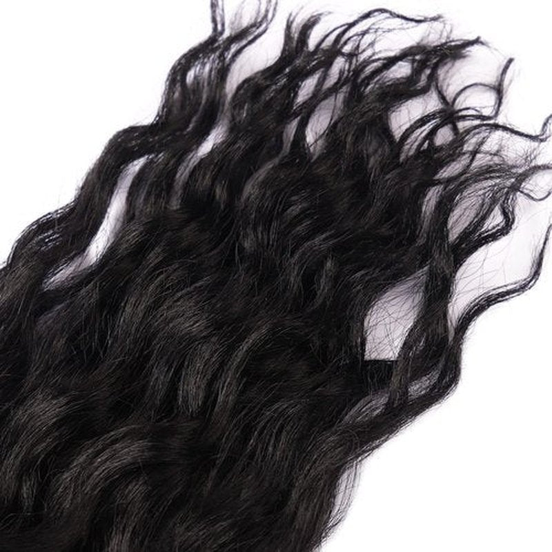 Ocean Wave Braiding Crochet Hair Extension 26 inch 6packs Curly Crochet Hair Synthetic Wavy Hair Extensions for Women #1B Natural Black