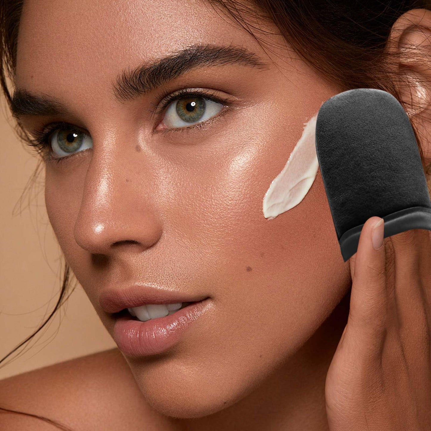 WOBEVB Self Tanning Mitt Applicator Kit, Self Tan Glove, Face Tan Mitt, Back Lotion Applicator, Exfoliating Glove for Self Tanner