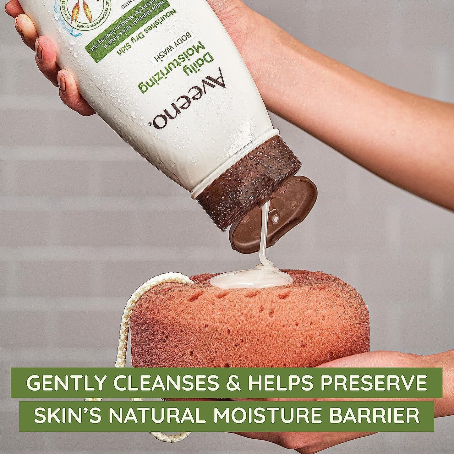 Aveeno Daily Moisturizing Lotion & Wash Regimen Pack, Nourishing Daily Moisturizing Body Lotion for Dry Skin, 18 oz, & Hydrating Body Wash with Soothing Prebiotic Oat, 18 oz, 2 Items