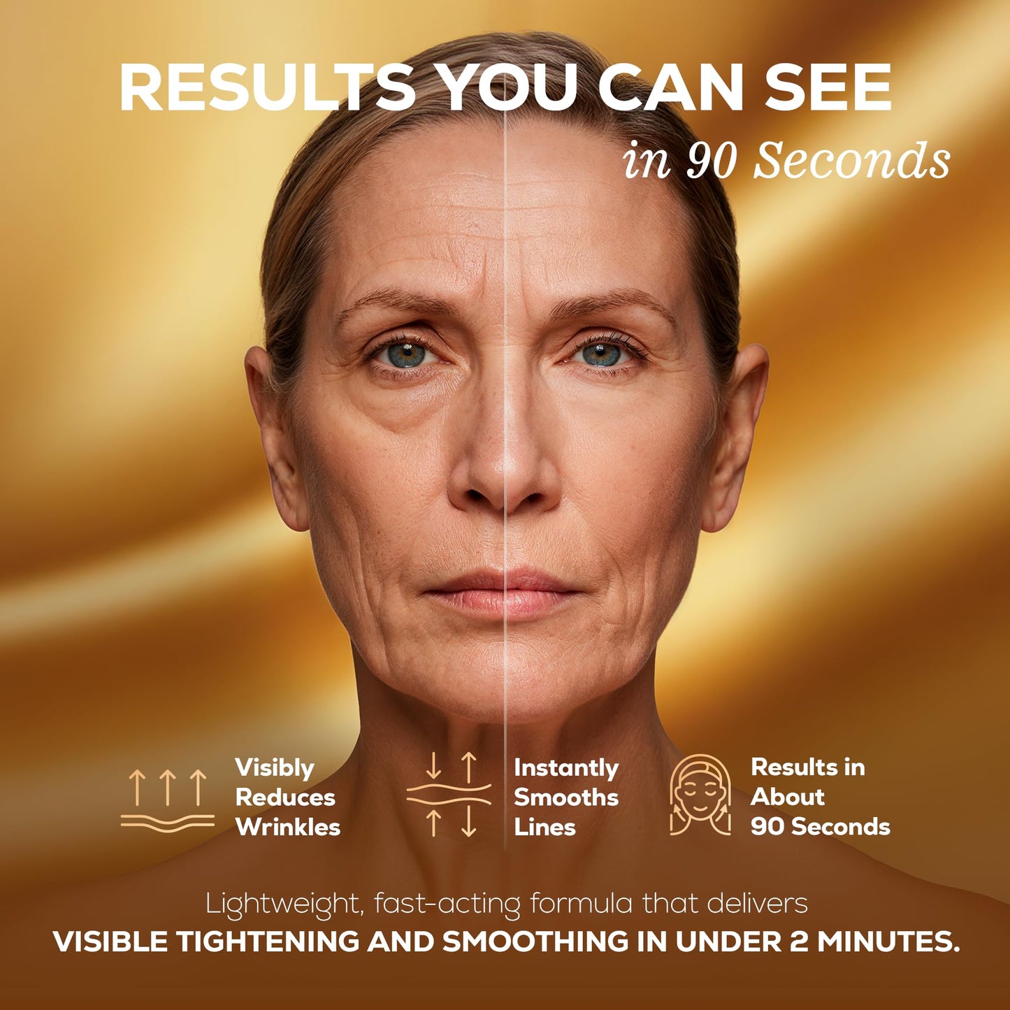 LIVEGOOD Instant Youth Wrinkle Reducer, Face and Eye Smoothing Cream for Fine Lines and Puffiness, Fast-Absorbing Silicate Formula for Temporary Firming and Visible Results in Minutes (30 mL)