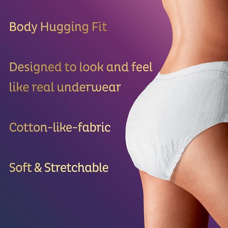 TENA Super Plus Incontinence Underwear for Women, Heavy Absorbency, X-Large, 1 Pack-14 count