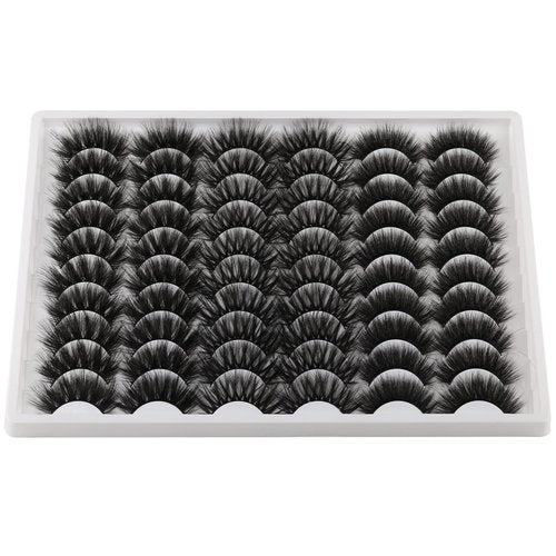 5D 20mm Lashes Faux Mink Eyelashes Fluffy Dramatic False Lashes Wholesale Pack