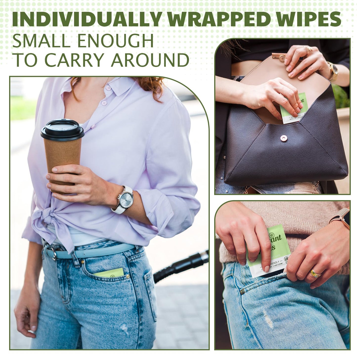 Timgle 100 Pcs Mini Travel Deodorant Wipes Individually Wrapped Armpit Antiperspirant Deodorant Sweat Body Wipes for Women Men Teens Sports Travel Clean Skin Underarm Excessive Sweating(Cucumber)