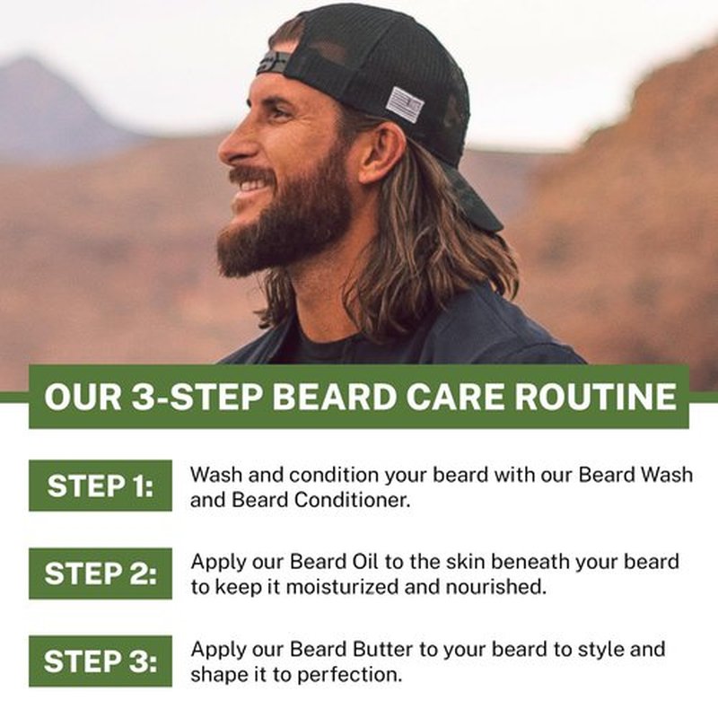 Live Bearded: Beard Wash - Executive - Beard and Face Wash - 8 fl. oz. - Water-Based Formula with All-Natural Ingredients for a Gentle, Deep Cleanse - Made in the USA