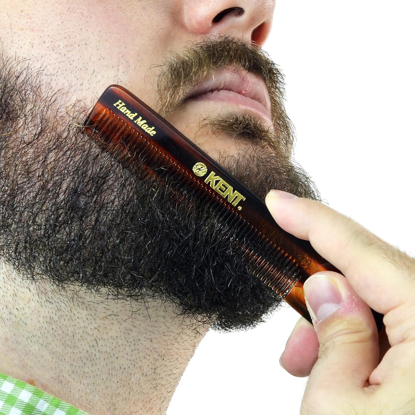 Kent NU22 Handmade Pocket Comb for Men | Fine Tooth Hair & Beard Grooming Tool