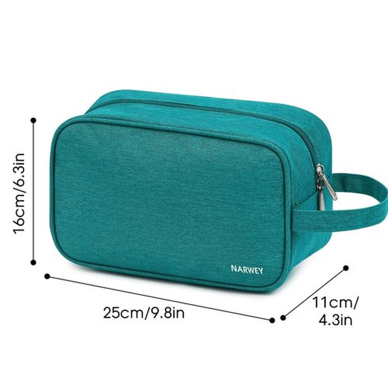Narwey Travel Toiletry Bag for Men and Women Traveling Dopp Kit Shaving Bag for Toiletries Accessories (Teal)