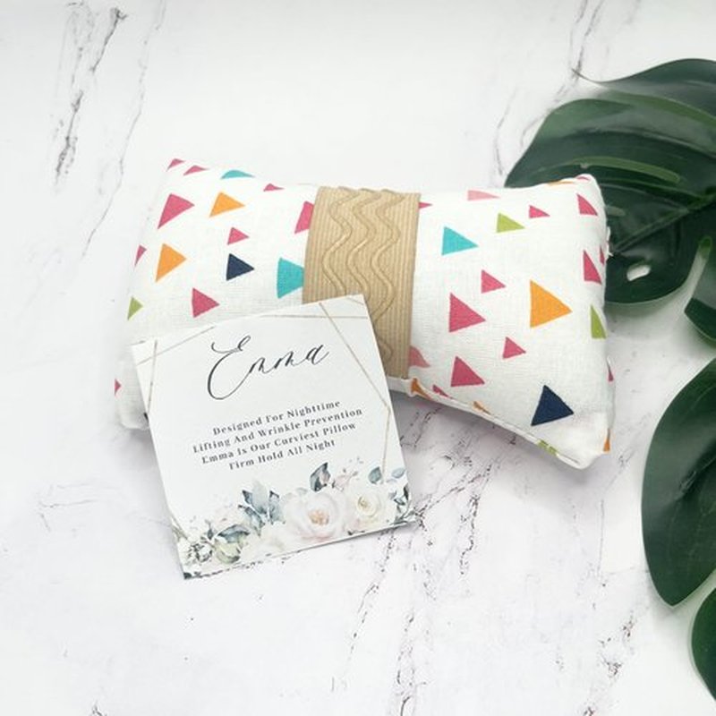 Strapless Handcrafted in The USA Cotton Breast Pillow for Woman Gift for her Side Sleeper Chest Relief Pillow While Sleeping with Anti Aging in Wrinkle Prevention (Confetti)