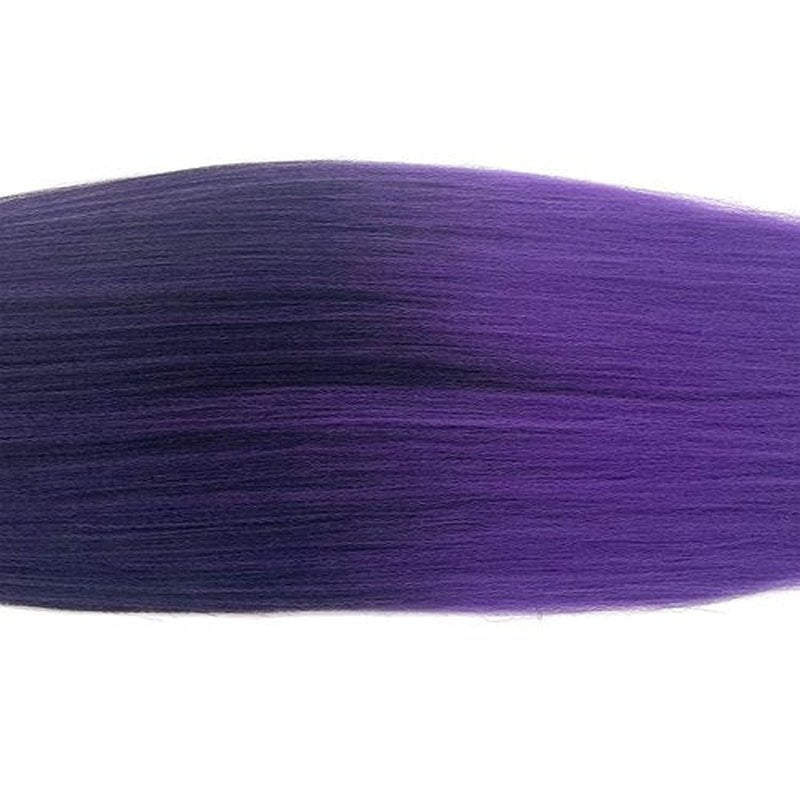 UPruyo 1b Purple Pre Stretched Braiding Hair Purple Ombre Braiding Hair Pre Stretched Synthetic Hair Extensions for Braiding Box Braids Yaki Knotless Hypoallergenic Prestretched Braiding Hair 26 inch
