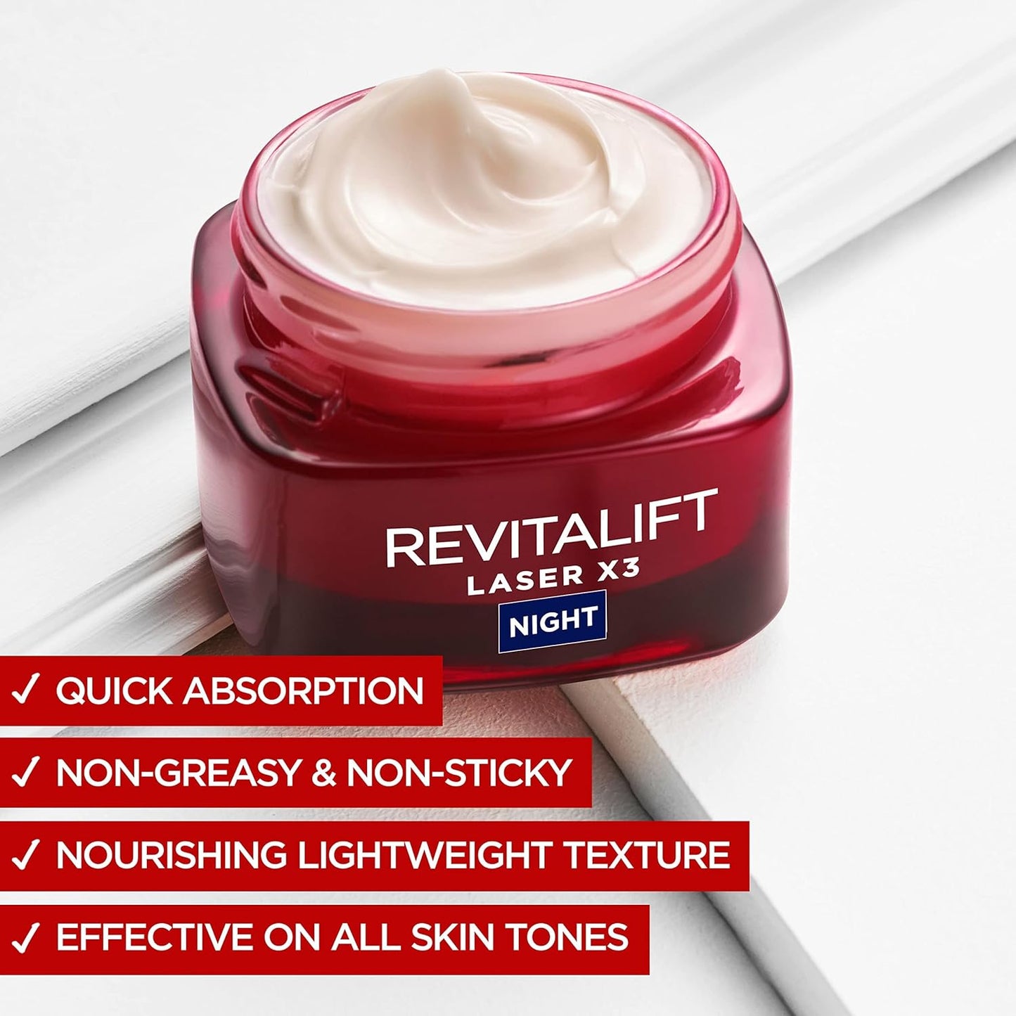 Revitalift Laser Renew Night Cream by L'Oreal Paris - 1.7 Oz Anti-Aging Moisturizer