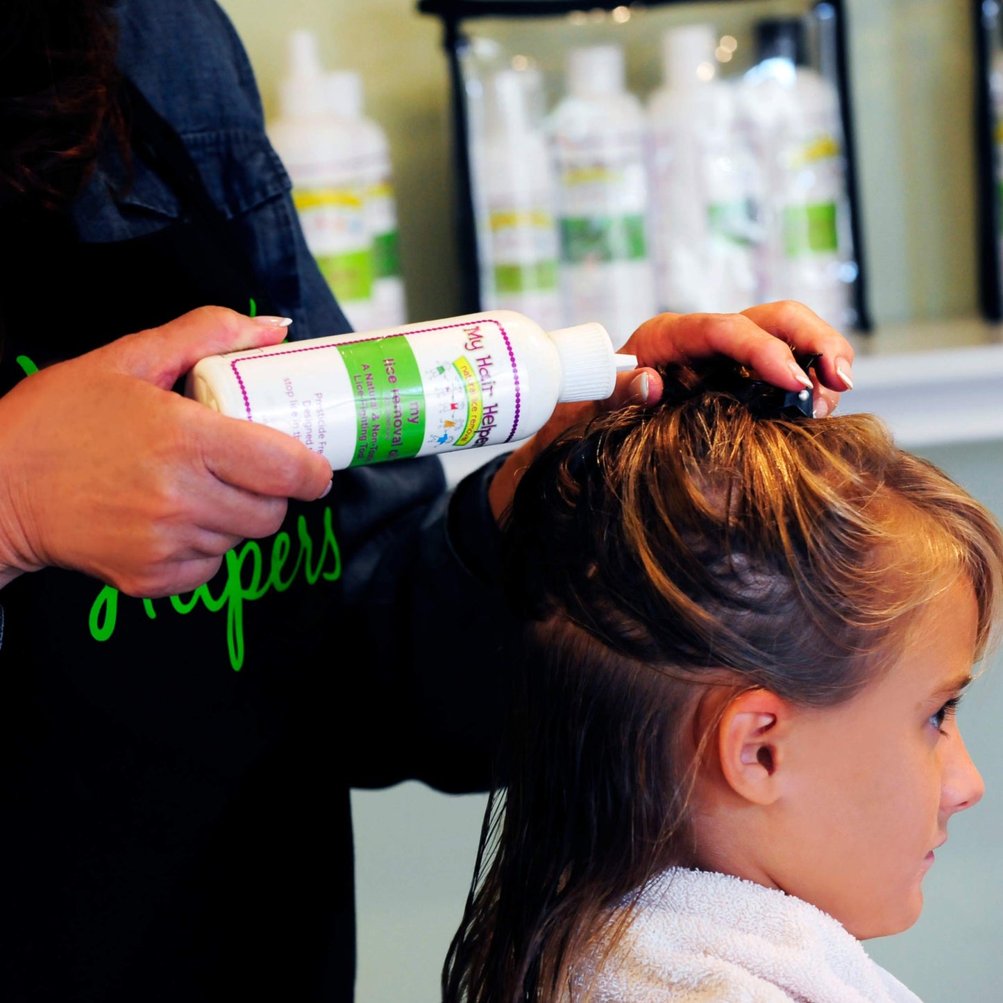 My Hair Helpers Unscented Dimethicone Oil and Nit Comb Lice Removal Kit for Kids, Works on 1-2 Children, 100% Effective