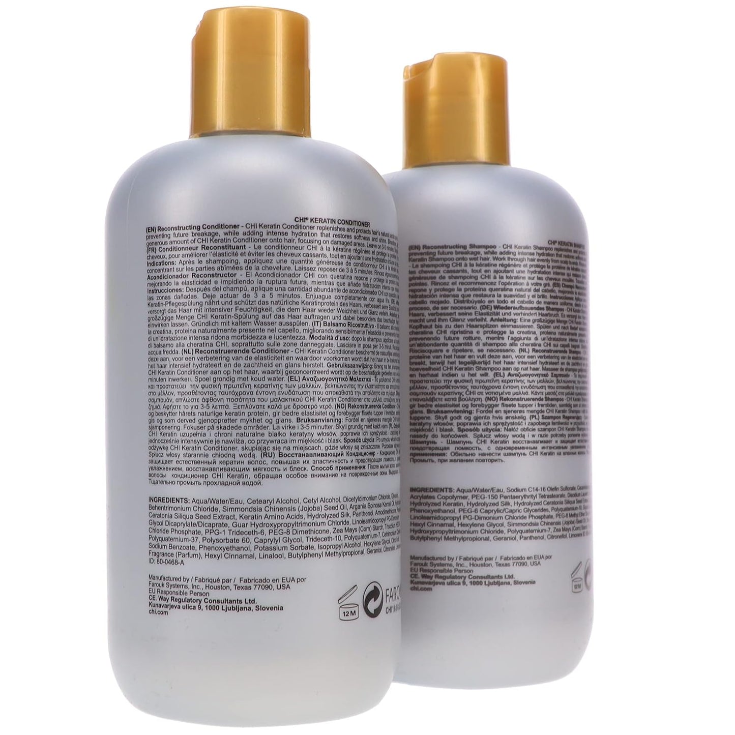 CHI Keratin Shampoo & Conditioner Set 12 OZ Each