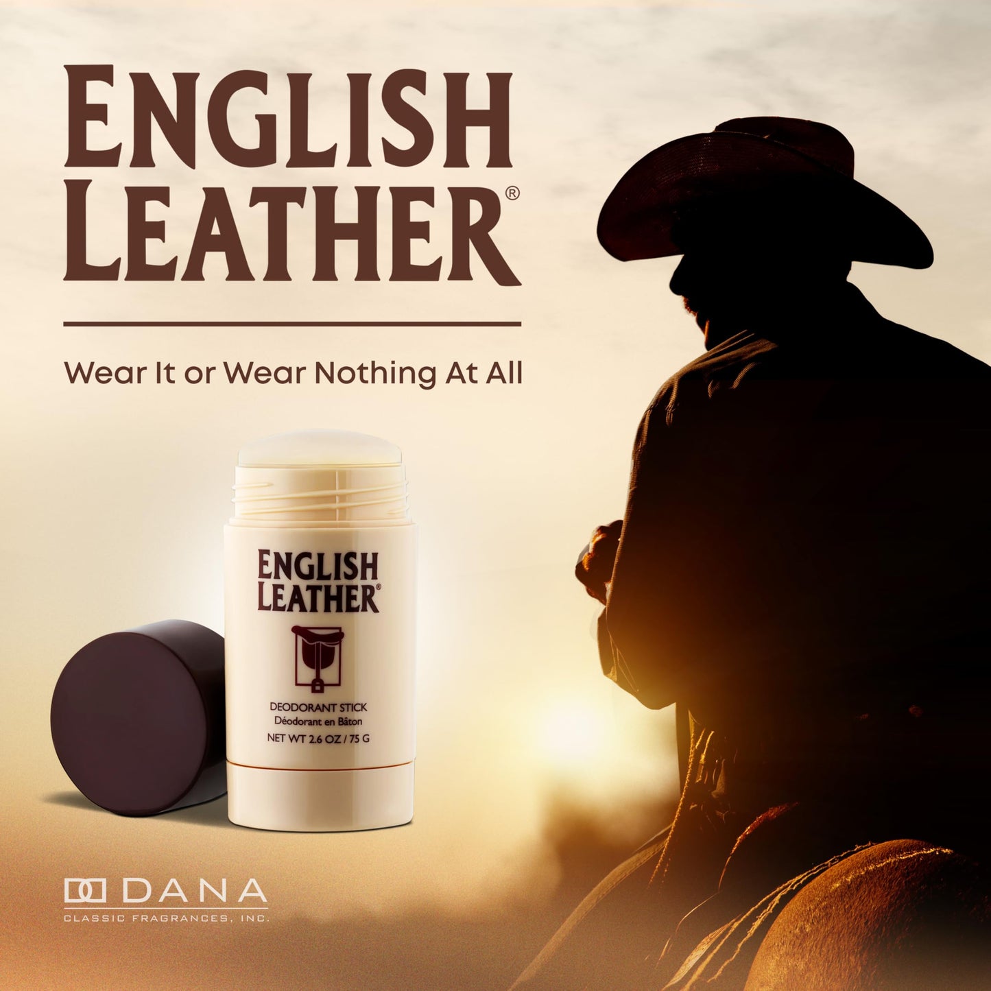 English Leather Deodorant for Men - Classic & Masculine with Long Lasting Citrus, Aromatic & Woody Scent (2.6 Oz / 75 g)