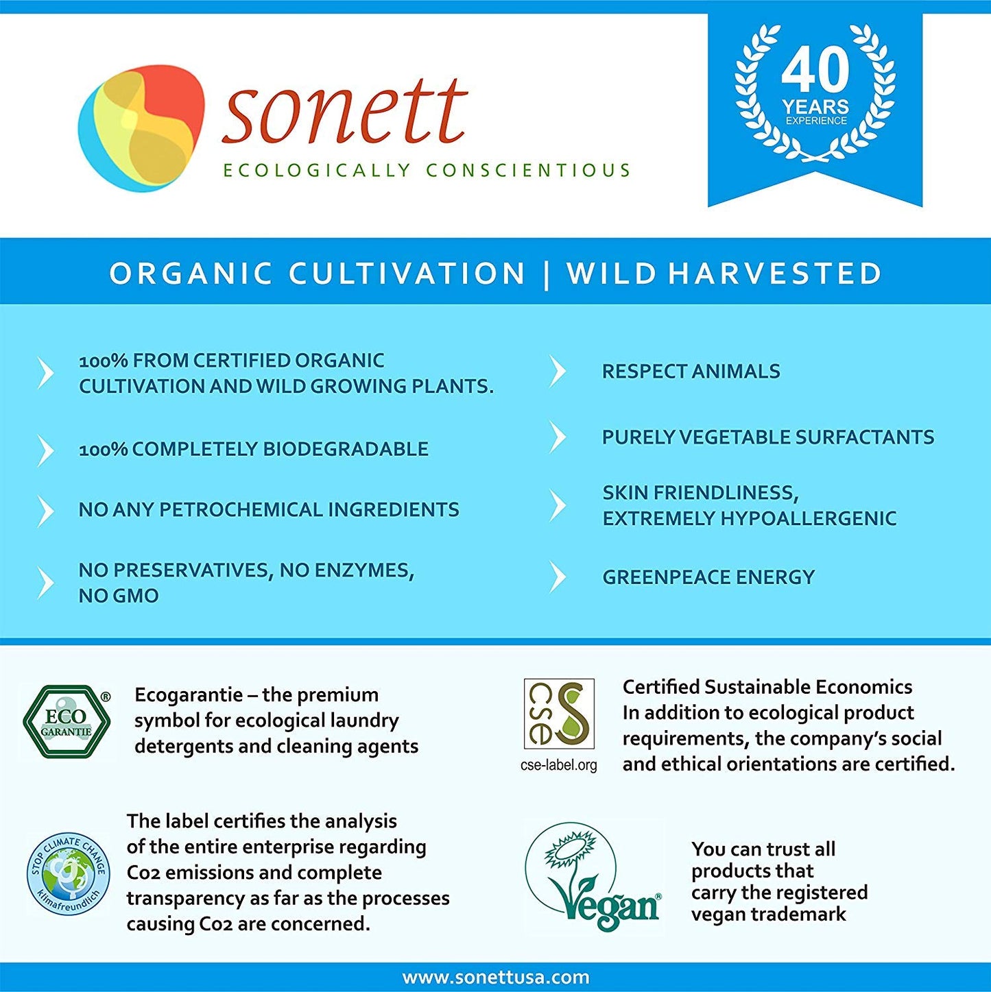 Sonett Organic Hand Soap for Sensitive skin (Sensitive, 6 Count)