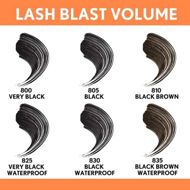 Covergirl Lash Blast Volume Mascara Very Black Pack of 1 & Brown 0.44 Fl Oz