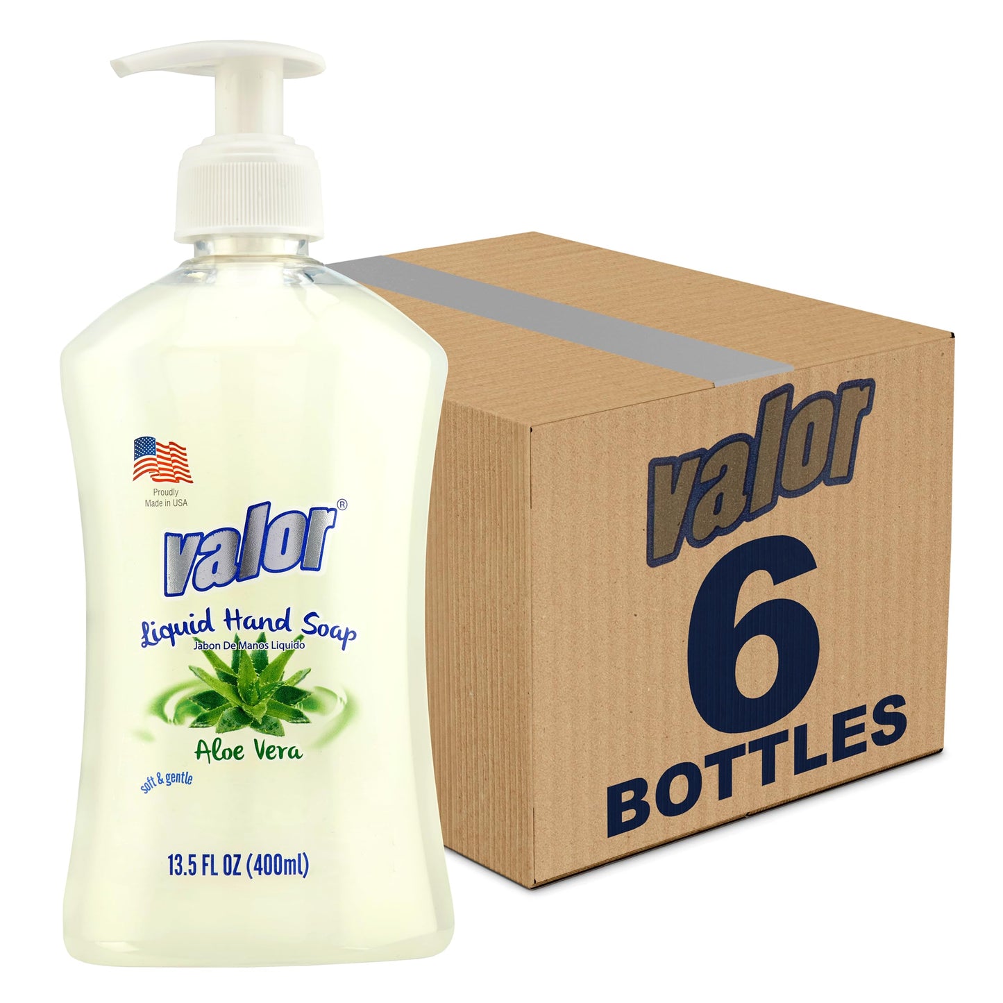 Valor Moisturizing Liquid Hand Soap, 13.5 Fluid Ounces (6 Pack)