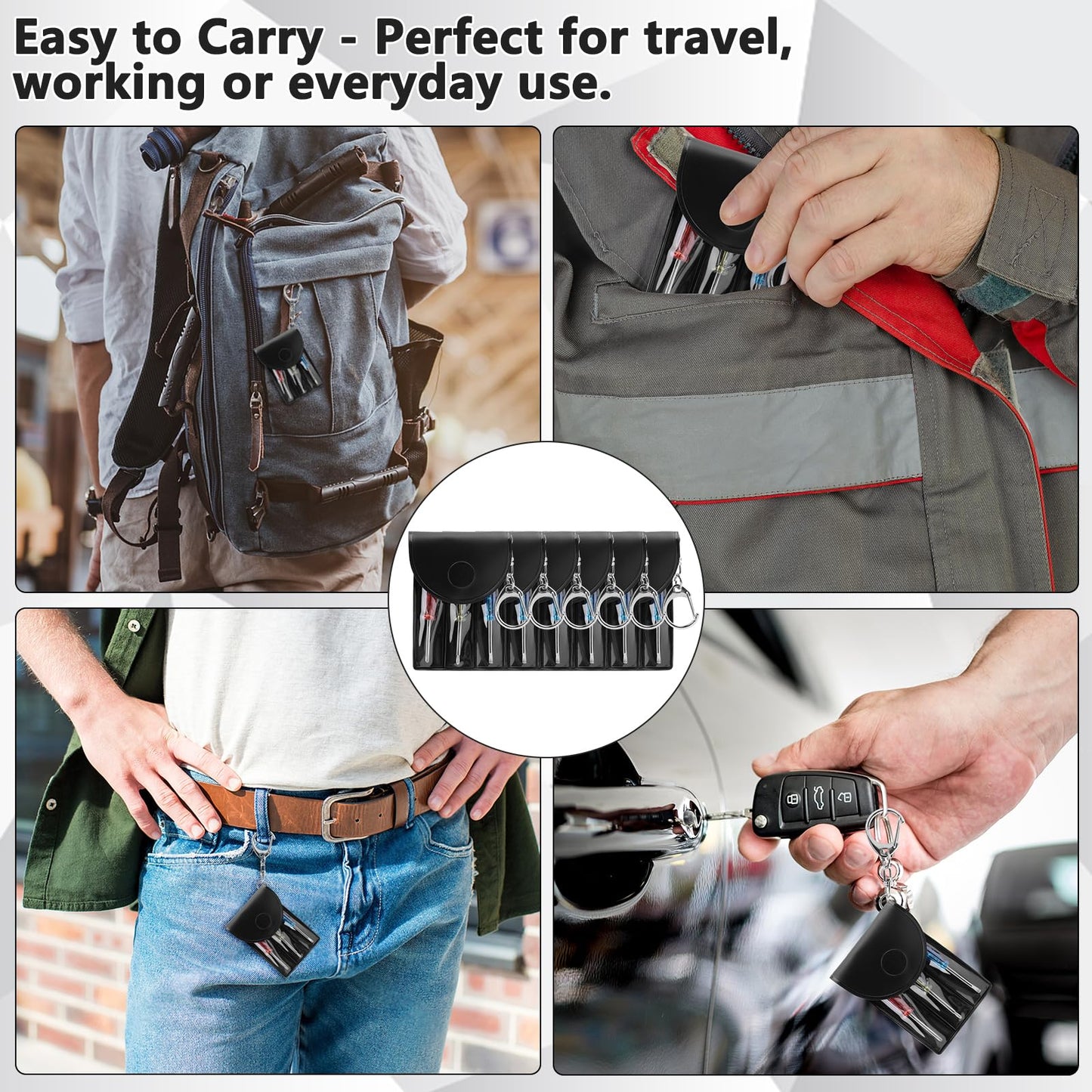HOFASON Mini Screwdriver Keychain Set Bulk 20 Pcs, Small Bulk Gifts for Men Adults Teens, Stocking Stuffers, Party Favors Prizes for Adults Men, Mini Tools Gifts for Employee Coworkers