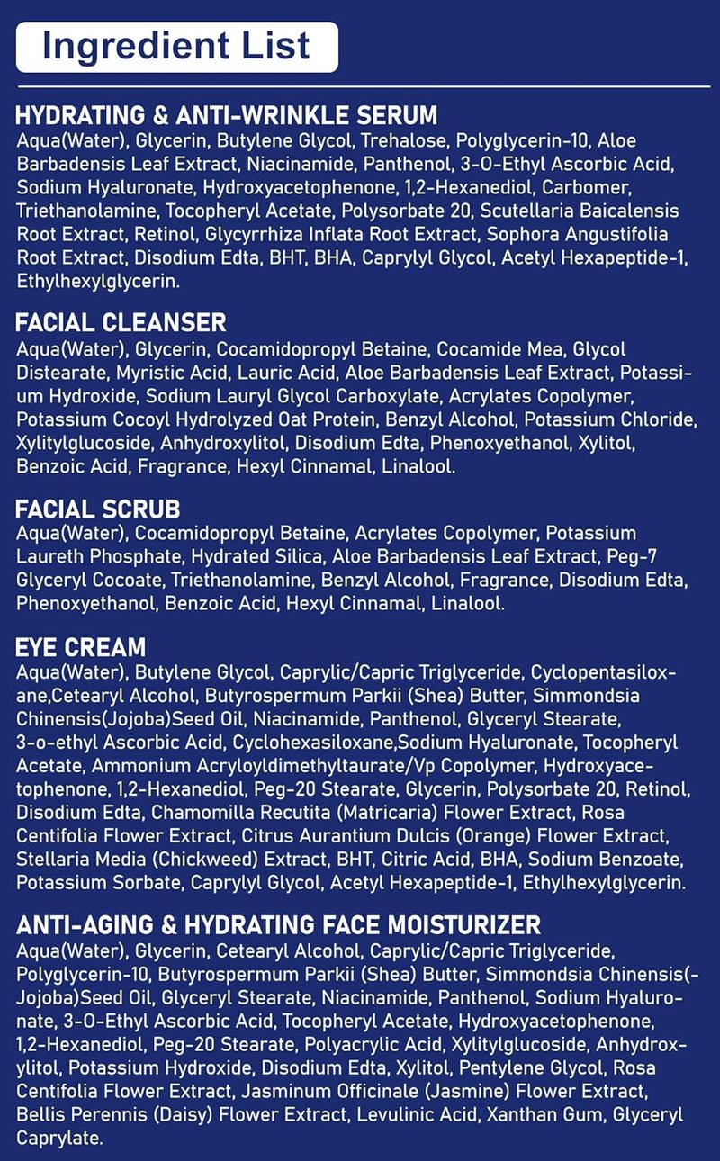 Men's Skincare Routine Kit - Hydrating Anti-Aging Facial Care for Dad, Husband | Perfect Birthday & Valentine's Gift