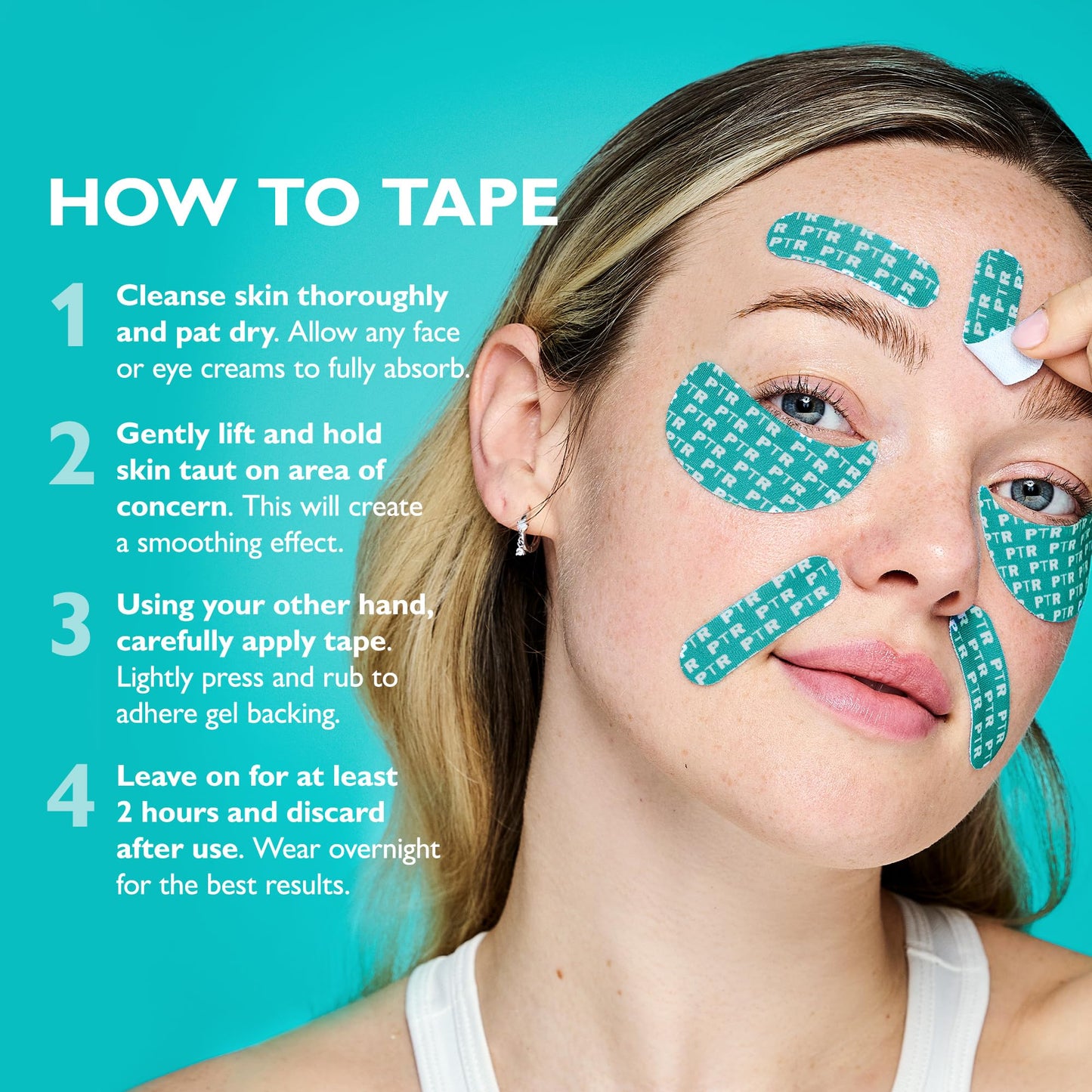 Peter Thomas Roth | Peptide Skinjection™ Peptide-Infused Face & Eye Tape | Face Tape For Wrinkles and Aging Skin | Peptide Face Tape