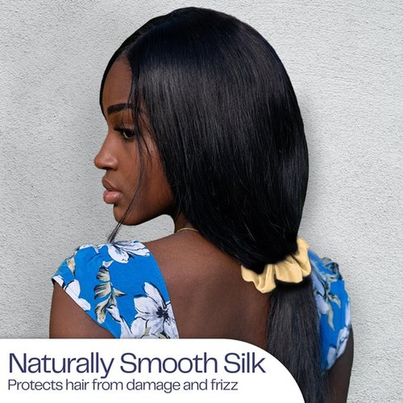 Celestial Silk Mulberry Silk Scrunchies for Hair (Taupe, Charcoal, White)