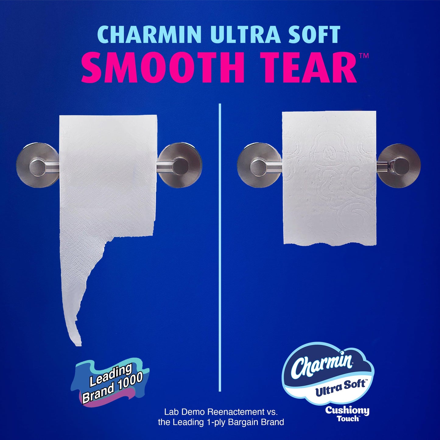 Charmin Ultra Soft Cushiony Touch Toilet Paper, 30 Family Mega = 153 Regular Rolls, 2-Ply, White
