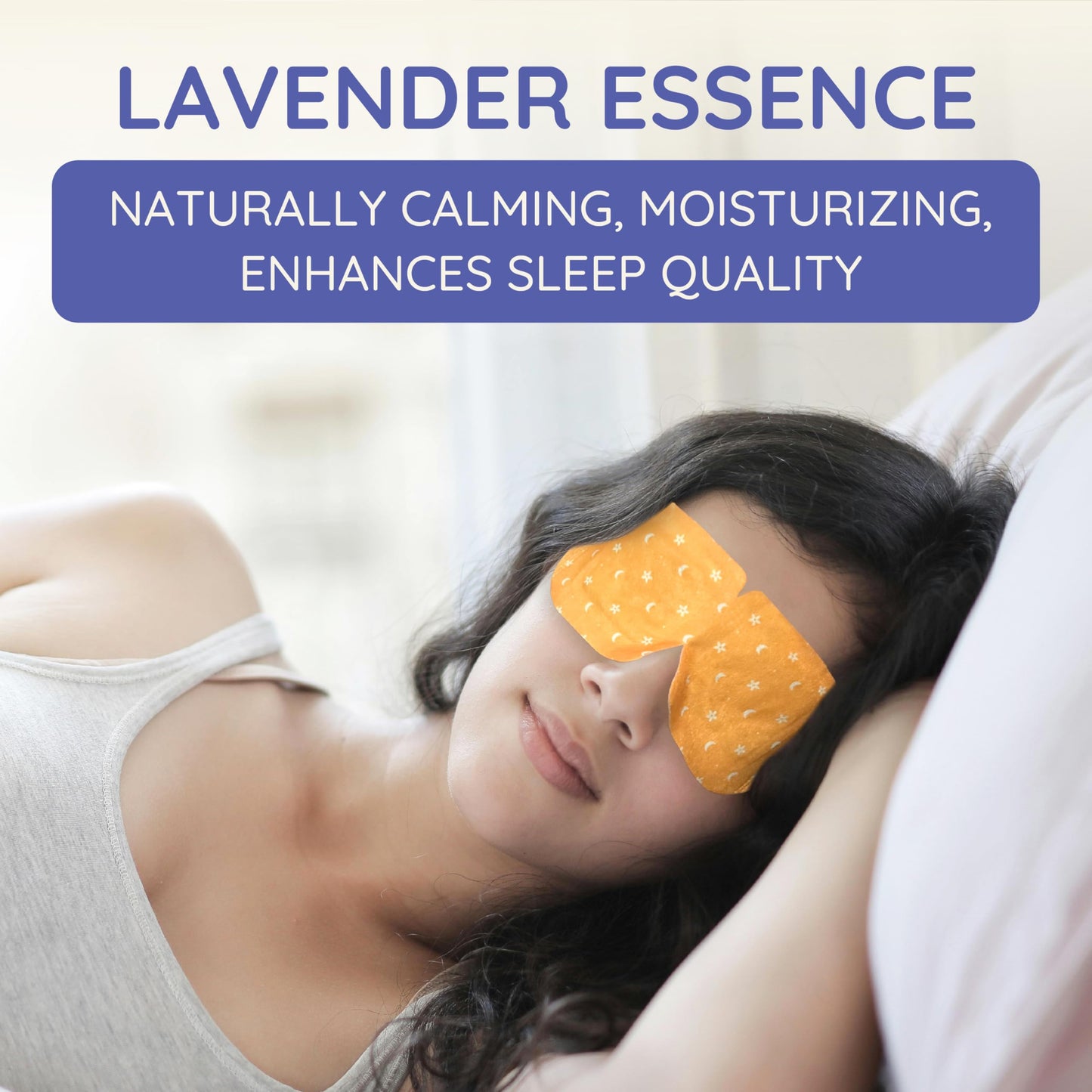 Naptuno 16 Packs Steam Eye Mask for Dry Eyes, Self Heating Disposable Eye Compress, Puffiness Relief, Travel, Relaxing Spa Gifts with 12 Aroma Stickers (Lavender)