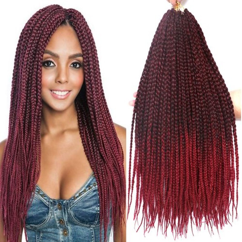 7 Packs Goddess Box Braids Crochet Hair 26 Inch Prelooped Crochet Box Braids Crochet Hair for Black Women Braiding Hair (26 Inch 7 Packs, 1B/Bug)