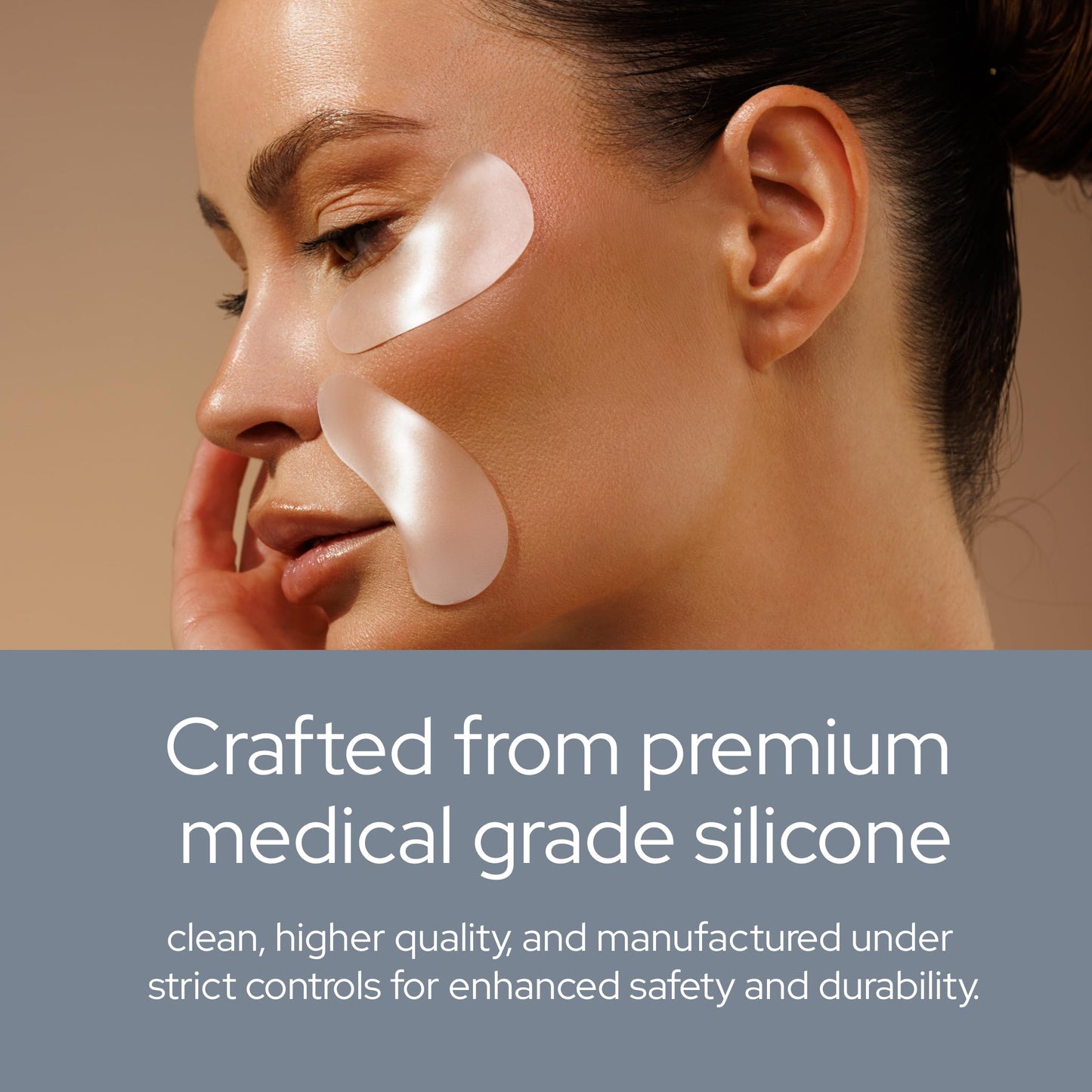 SiO Beauty FaceLift - Reusable Anti-Wrinkle Patches for Neck, Forehead, Eye & Smile - Overnight Smoothing Silicone for Fine Lines, Wrinkles, and Aging