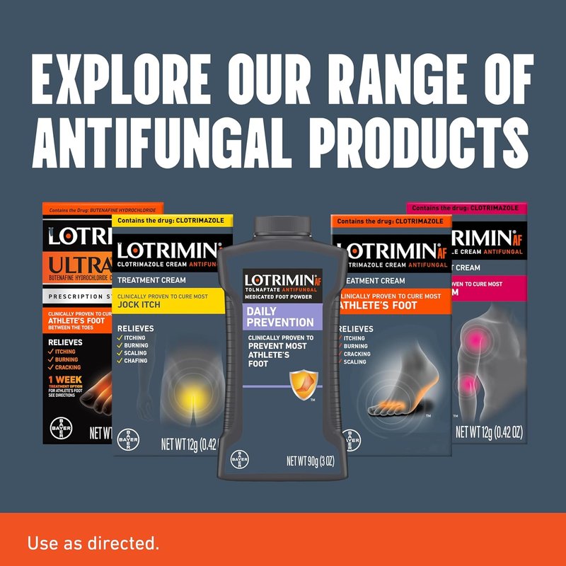 Lotrimin® AF Antifungal Cream - Athlete's Foot Treatment with 1% Clotrimazole | 1.1 Ounce