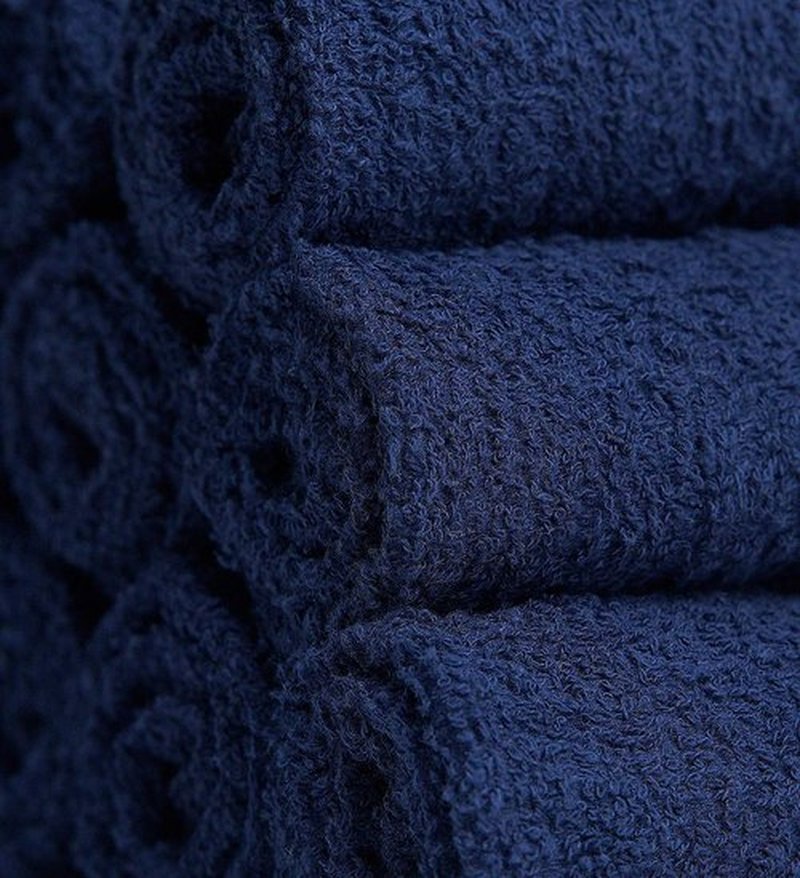 Softolle 100% Cotton Ring Spun Wash Cloths – Bulk Pack of Washcloths – 12x12 Inches – Wash Cloth for Face, Highly Absorbent, Soft and Face Towels (Navy Blue, 24 Pack)