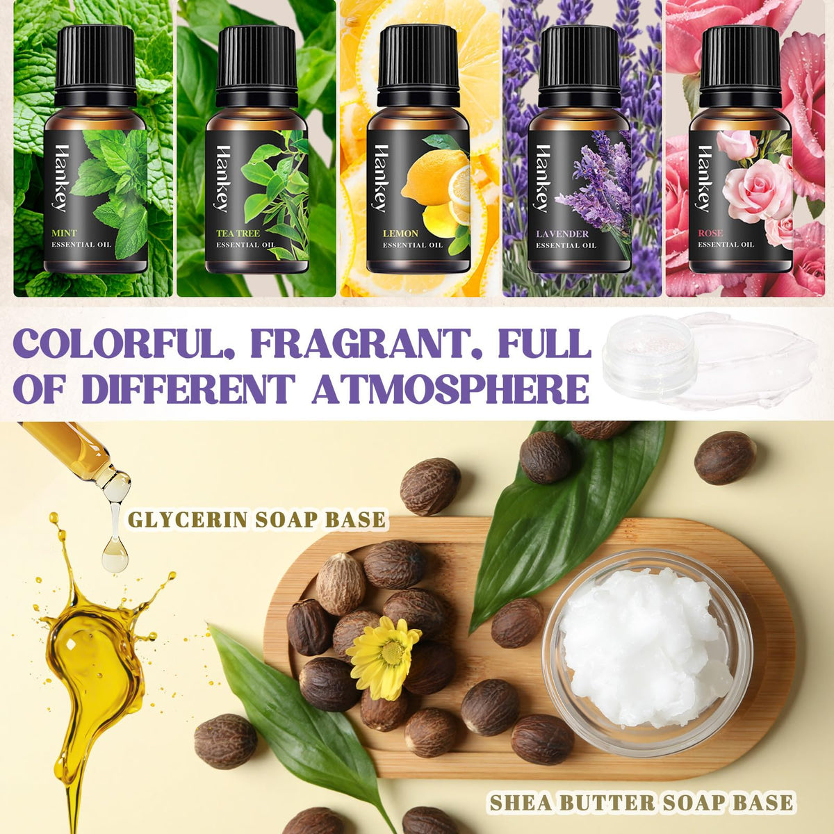 Jcoos Soap Making Kit, Soap Making Kit for Adults, Teen- Shea Butter Glycerin Melt and Pour Base, Molds, Dye, Fragrances, Dried Flowers, DIY Craft for Beginners Women,Gift Boxes for Mother's Day
