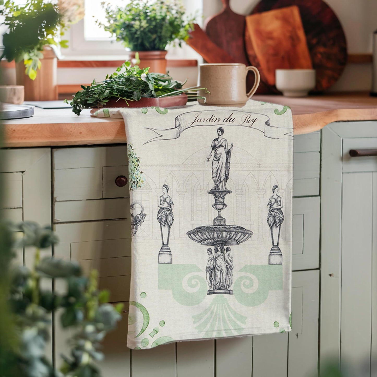 Maison d' Hermine Kitchen Towels Set of 2 Reusable 100% Cotton 27.50" x 20"