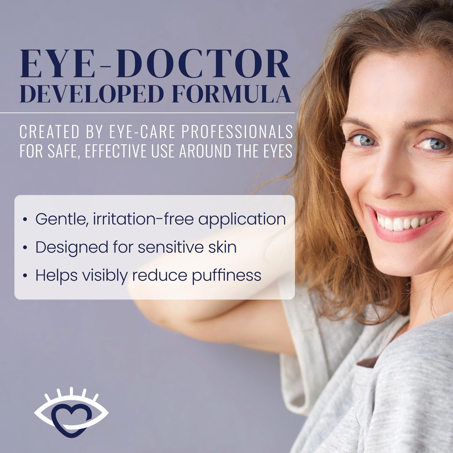 Eyederm Cosmetics Eye Bag Reducer Cream | Refreshing Under Eye Cream for Dark Circles, Puffiness and Bags Under Eyes | Ophthalmologist-Developed, Free From Common Irritants | 0.5 fl oz