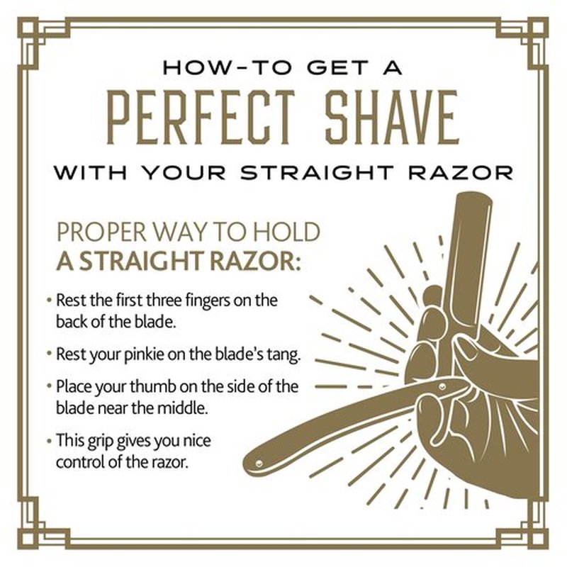 BRV MEN Professional Straight Edge Barber Razor w/ 100 Lord Platinum Single Edge Razor Blades | Straight Razors for Men | Barbershop Accessories | Mens Shaving Knife & Shavette - Silver
