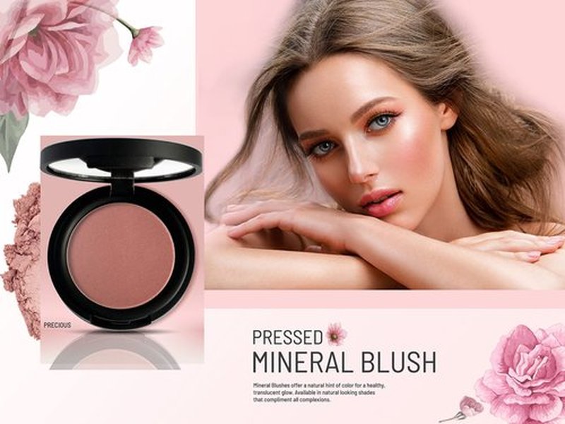 Mom's Secret Pressed Mineral Blush. Made in the USA. 0.14 oz. (Mocha)