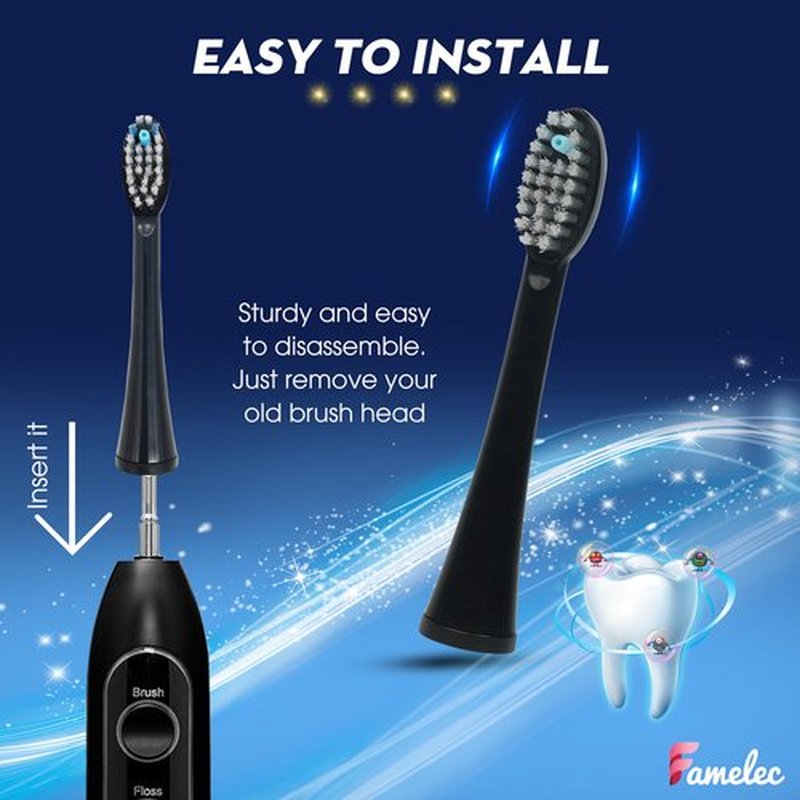 12Pcs Flossing Toothbrush Heads for Sonic Fusion 2.0 Waterpik Toothbrush Replacement Waterpik Replacement Heads SF01/SF02/SF03/SF04, Soft Bristles Brush Heads Compatible with waterpik sonic fusion 2.0