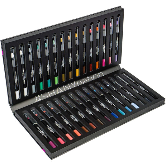 SHANY Eyeshadow Pencils Lip Liner, Eyeliner, Eye Pencils - Multi Use for EyeShadow, Lip Makeup, Lipstick with Vitamin E and Aloe Vera - Old Packaging