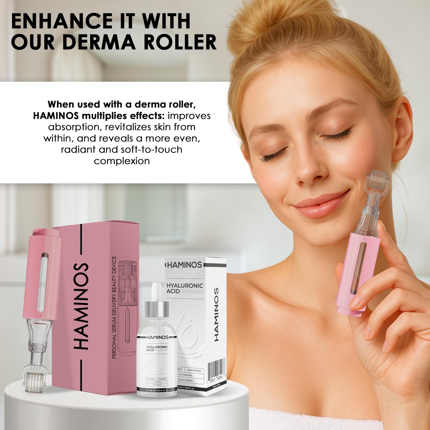 Hyaluronic Acid Serum with Niacinamide, Snail slime, collagen – Lip Plumper, Stretch Marks, Wrinkles, Fine Lines, Hydration - UNIQUE FORMULA (50 ml - 1.69 Fl Oz)