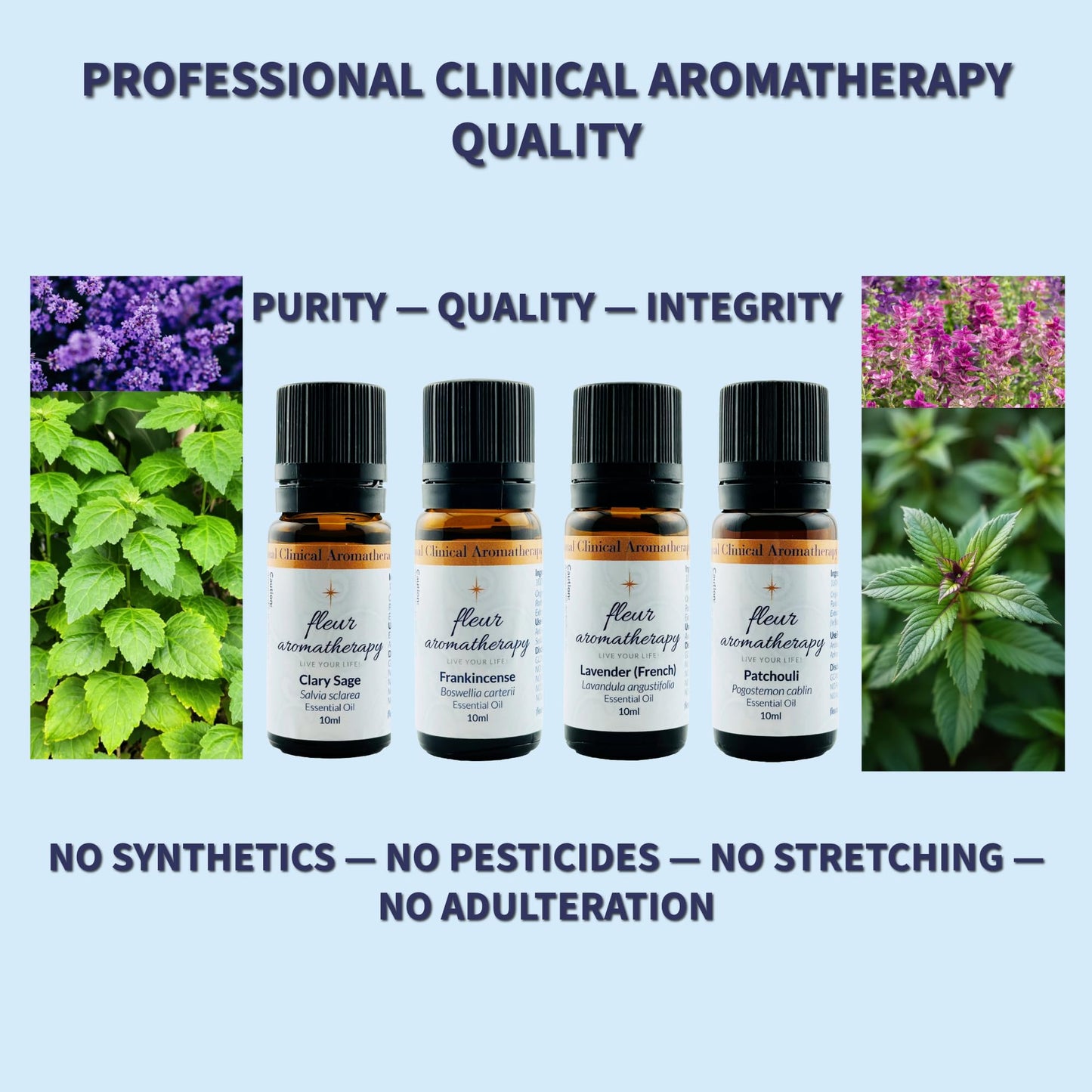 Patchouli Essential Oil 10ml – 100% Pure Pogostemon cablin – Steam Distilled – GC/MS – Earthy & Grounding Aroma – Professional Clinical Aromatherapy Quality – Fleur Aromatherapy
