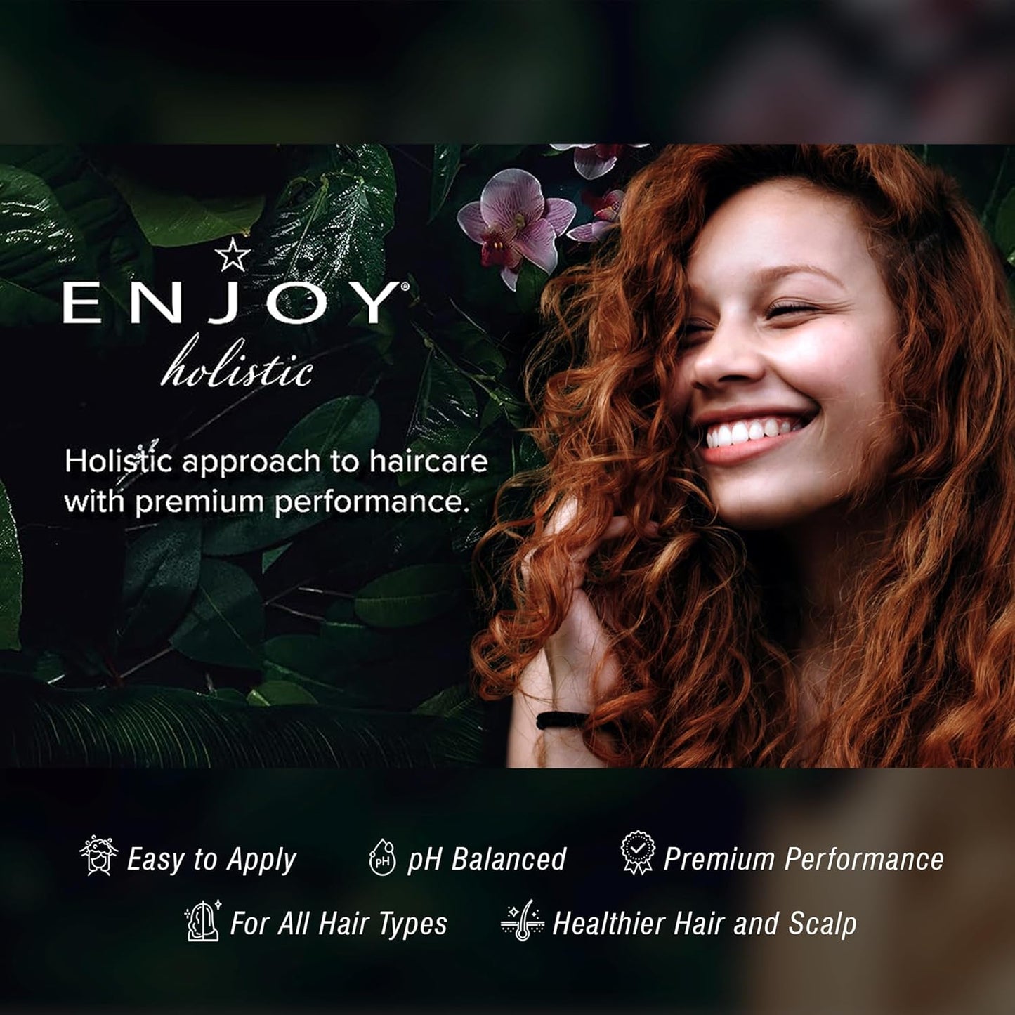 ENJOY Hair Care Holistic Volume Conditioner, pH 3.5-4.5, Hair Conditioner For Damaged Hair, Conditioner Curly Hair Products - 10 Fl Oz