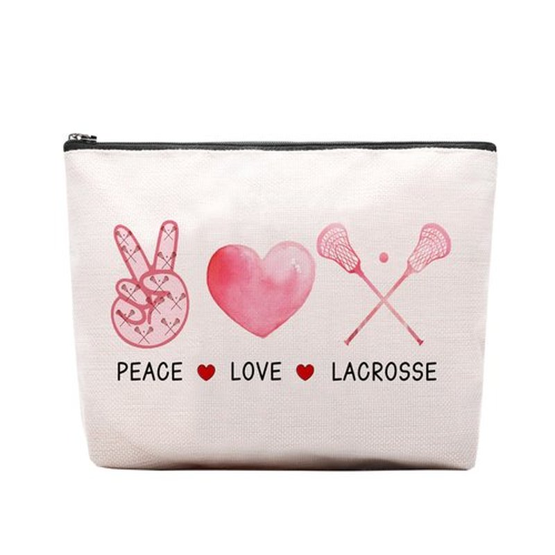 CEASQVAA Lacrosse Gifts Funny Gifts for Women, Lacrosse Makeup Bag Gifts for Lacrosse Moms Team Member Players, Birthday Gifts for Lacrosse Lover Women Her