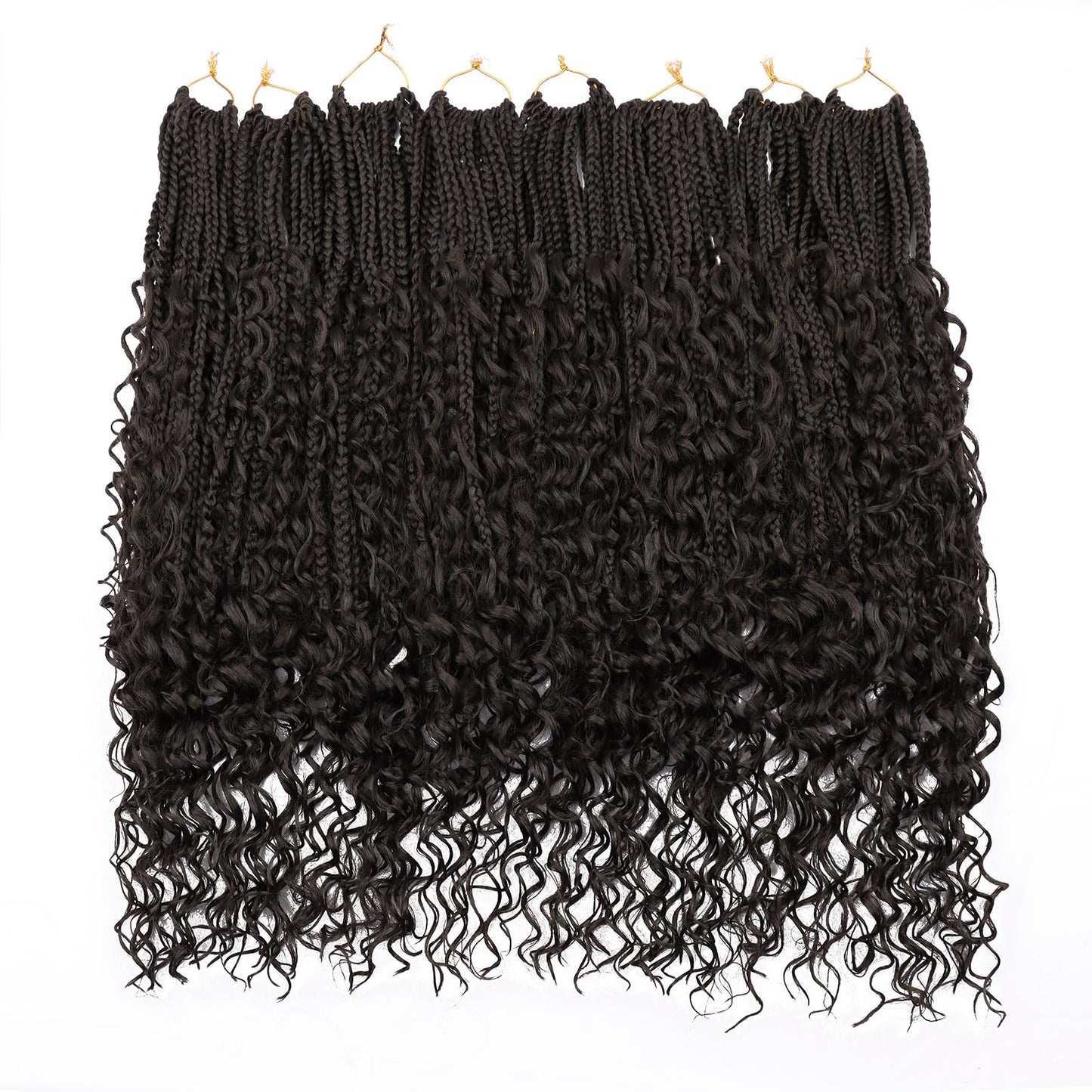 24 Inch Goddess Box Braids Crochet Hair for Black Women 8 Packs Crochet Box Braids Pre-looped Boho Box Braids Crochet Braids Synthetic Braiding Hair Extension #4