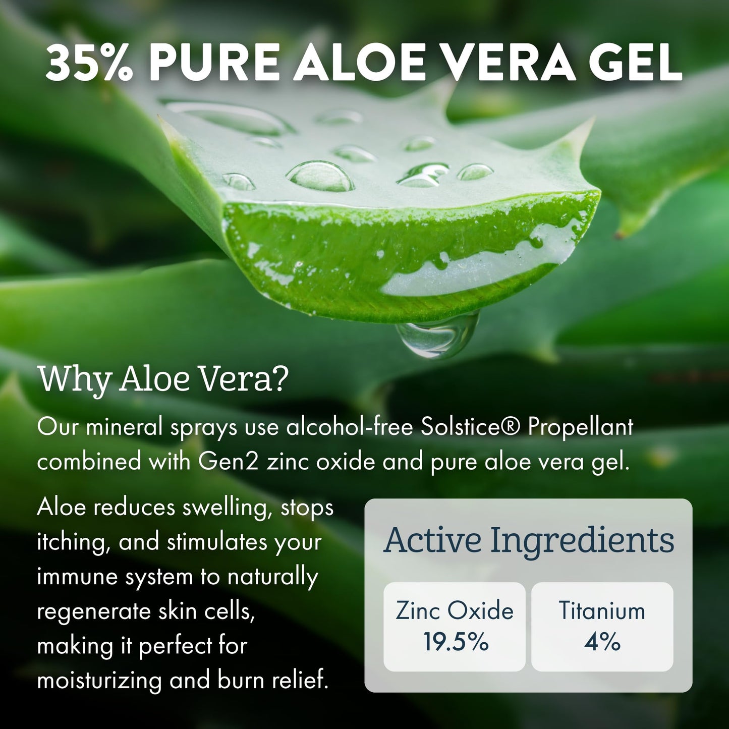 Aloe Up Mineral Sunscreen Spray SPF 50 – Broad Spectrum Protection for Face & Body – Gen2 Zinc Oxide & Aloe Vera Gel –, Water Resistant 80 Minutes – Fragrance-Free – 4.5 Oz