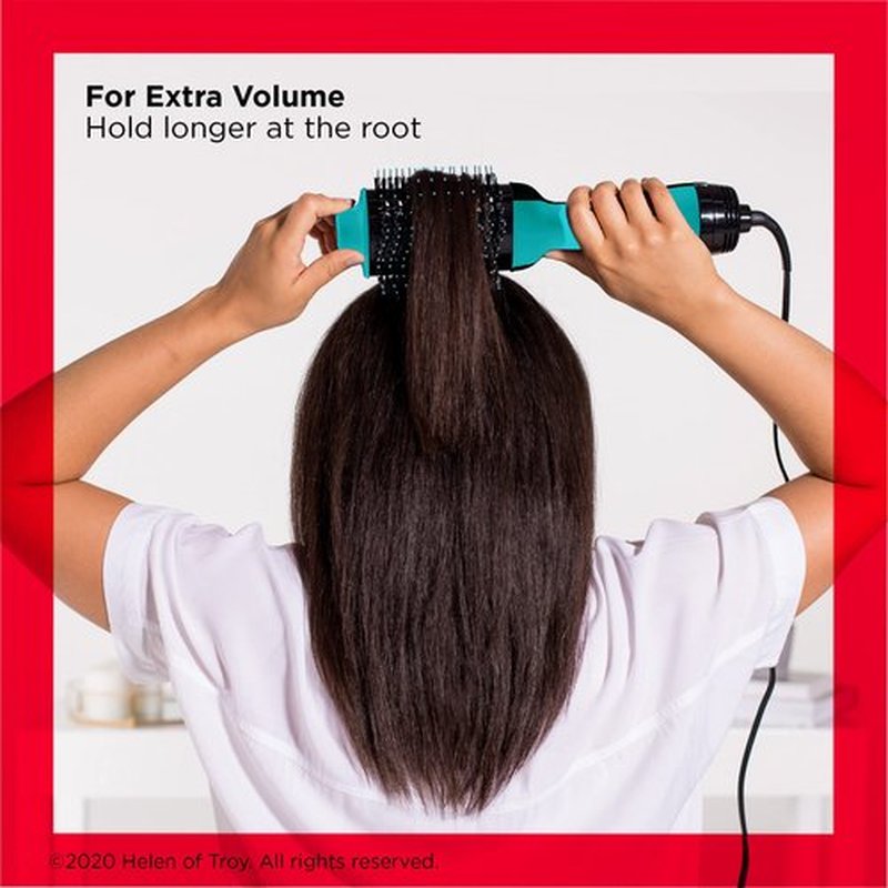 REVLON One Step Hair Dryer And Volumizer Hot Air Brush, Turquoise Volumizer, 1 Count