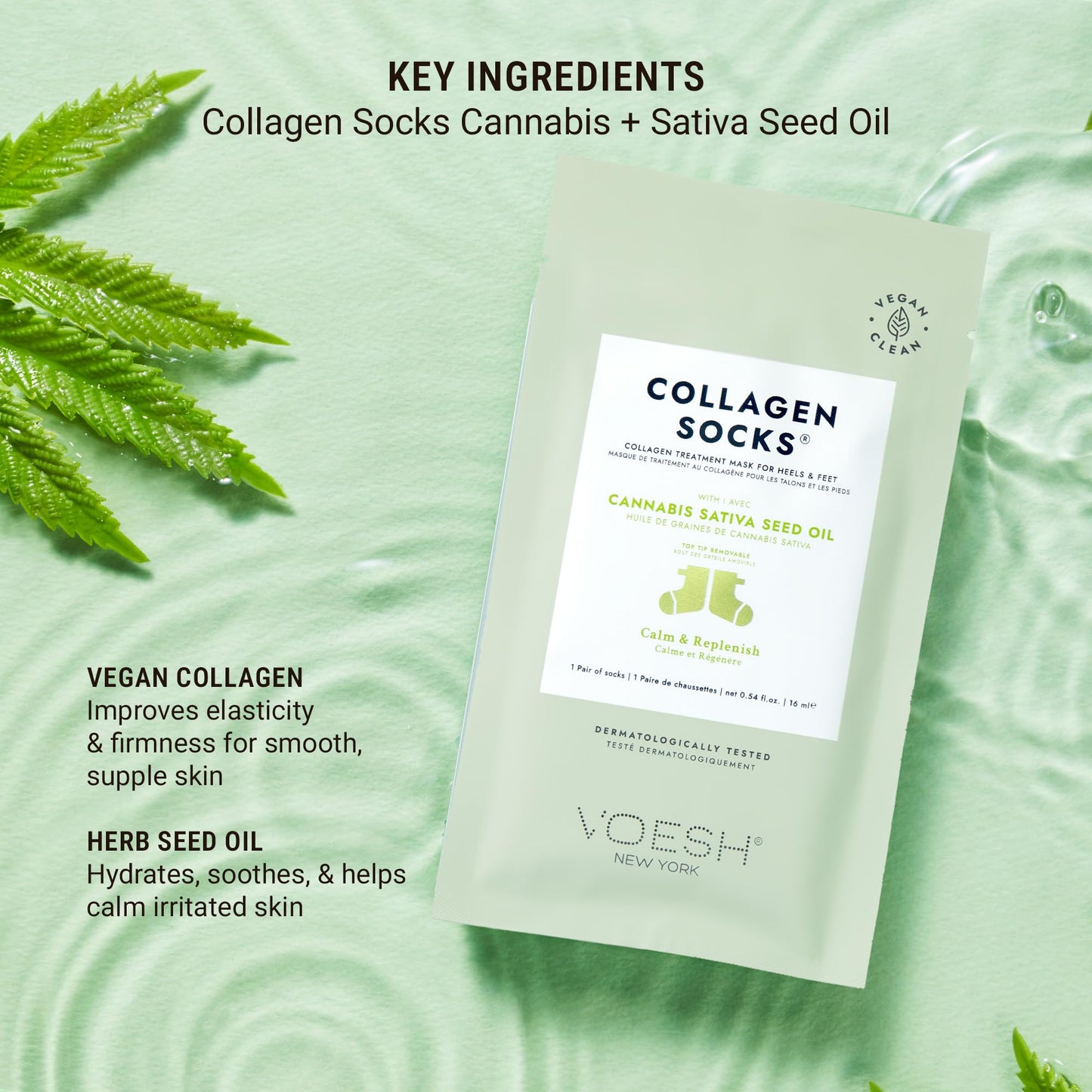 VOESH Collagen Socks, Collagen Socks for Dry Feet, Variety 5 Pack, Cracked Heel Repair, Moisturizing Socks, Spa Pedicure Treatment, Spa Socks, Foot Peel Masks, Vegan
