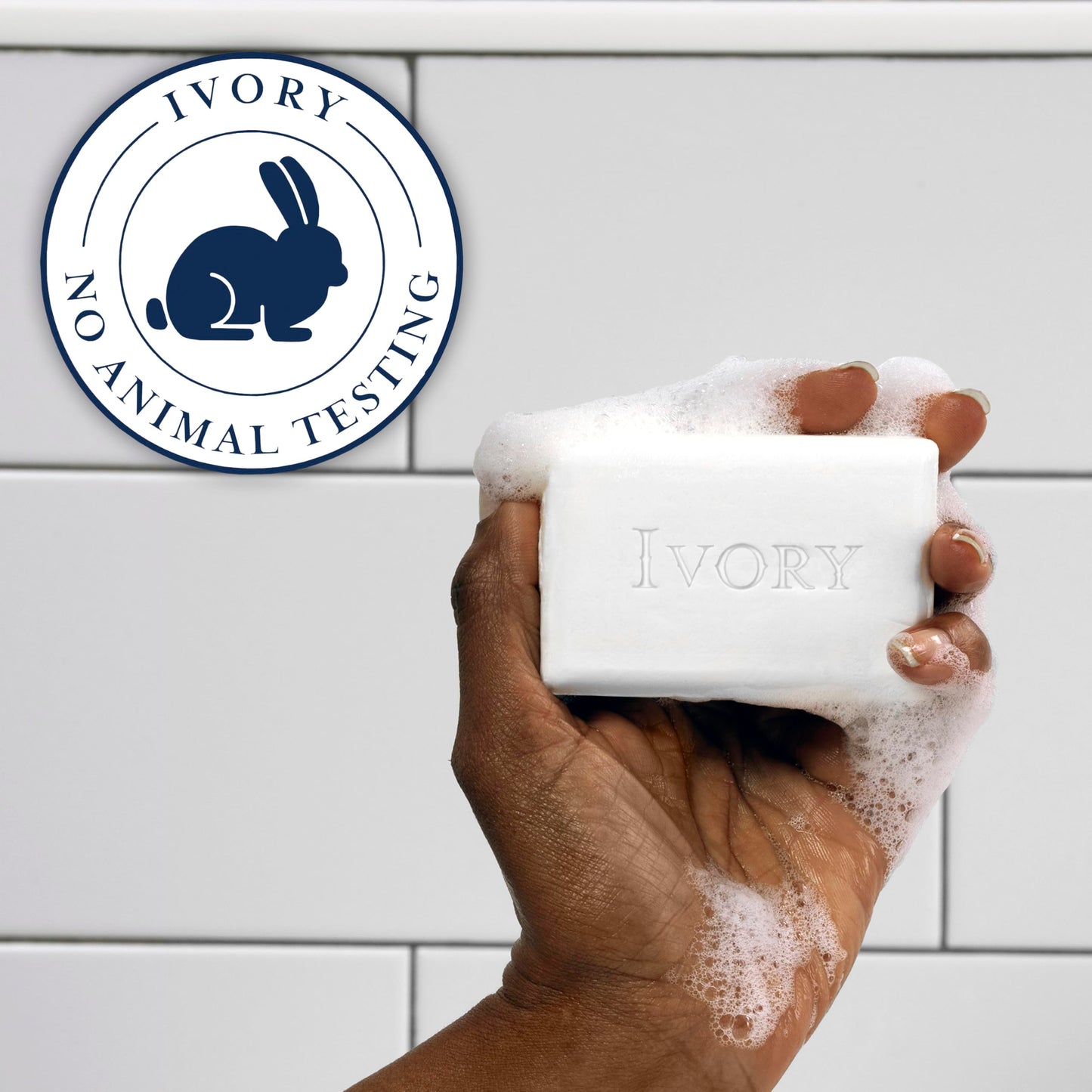 Ivory Gentle Bath Bar Soap, Designed for Whole Family, 99.44% Pure Formula, Plant-Based Cleansers, Made Without Heavy Perfumes, Parabens or Phthalates, Original Scent, 3.17 oz (10 Count)
