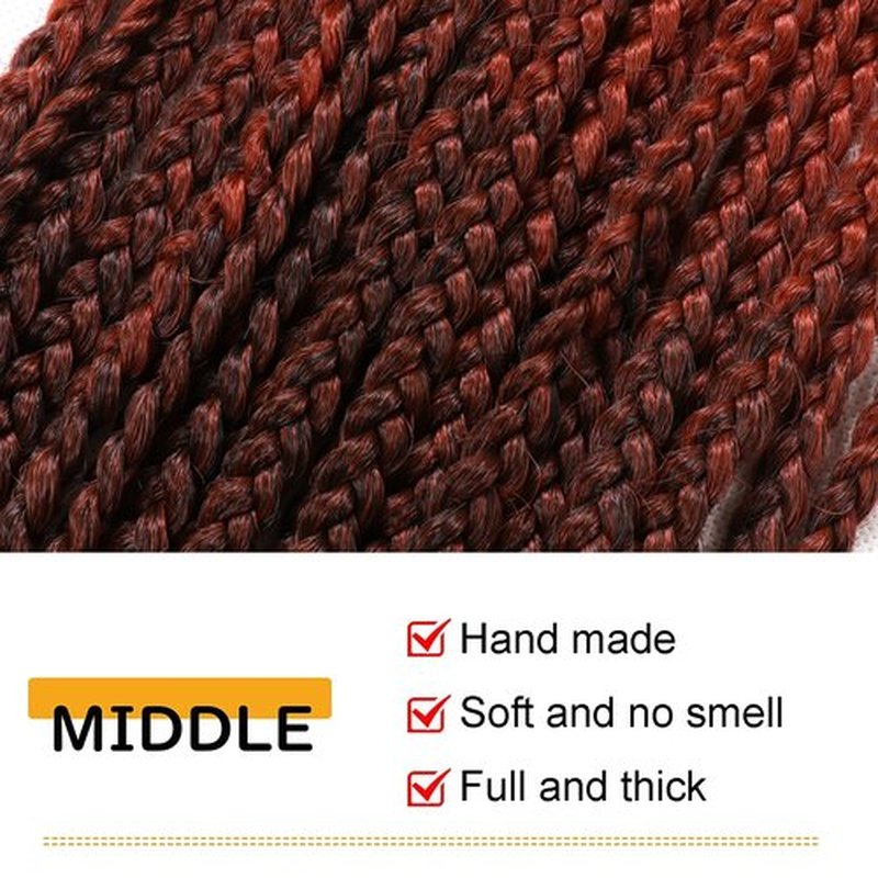 7 Packs Goddess Box Braids Crochet Hair 18 Inch Prelooped Crochet Box Braids Crochet Hair for Black Women Braiding Hair (18 Inch 7 Pack, 1B/350)